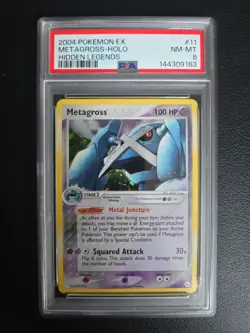 Metagross 11/101 HOLO PSA 8 EX Hidden Legends Pokemon Card TCG - Image 1