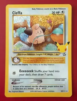 Pokemon TCG Card Cleffa 20/111 Classic Collection 25th Celebrations - NM - Image 1