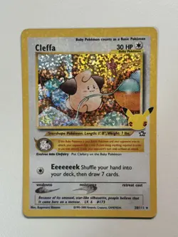 Pokemon TCG - Cleffa 20/111 25th Celebrations: Classic Collection Card NM - Image 1