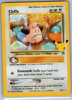 Cleffa 20/111 Holo Celebrations: Classic Collection - Pokemon Card - NM - Image 1