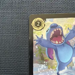 Lorcana Stitch High Badness Level Promo Foil 35/P3 - Sleeved & Looking Great! - Image 2