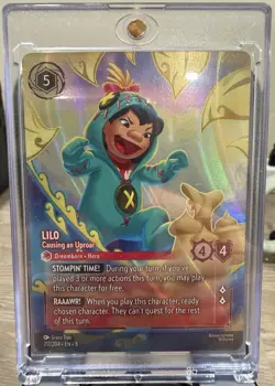 Disney Lorcana Lilo 217/204! Causing An Uproar! NM! - Image 1