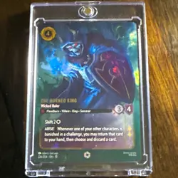 Disney Lorcana The Horned King - Wicked Ruler 226/204 Legendary Emerald Foil - Image 1