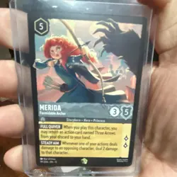 Merida Formidable Archer Character Card Disney Lorcana TCG 19/204 Foil - Image 1