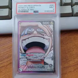 One Piece Monkey D Luffy OP09-061 Leader Alt Art - PSA 9 Mint Alternate - Image 1