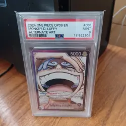 One Piece Monkey D Luffy OP09-061 Leader Alt Art - PSA 9 Mint Alternate - Image 2