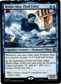 MAGIC MTG MARVEL SPIDER-MAN 0033 R HYDRO-MAN, FLUID FELON NON-FOIL - Image 1