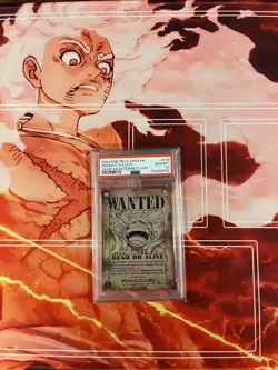 Bandai One Piece OP09 2024 EN Monkey D. Luffy Wanted Alt Art #119 PSA 10 - Image 2