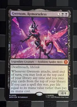 MTG Marvel Gwenom, Remorseless Marvel's Spider-Man Foil - Image 1