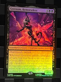 MTG Marvel Gwenom, Remorseless Marvel's Spider-Man Foil - Image 3