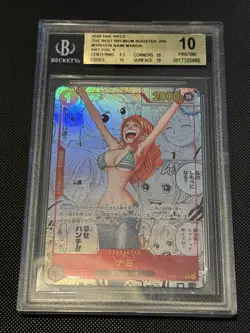 2024 ONE PIECE: JAPANESE MANGA ALTERNATE ART #OP01-016 NAMI BGS 10 - Image 1
