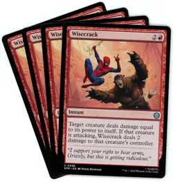 x4 Wisecrack - 0098 - Marvel's Spider-Man - MTG - SHIPS NOW - Image 1