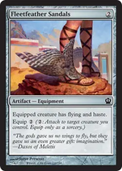 Fleetfeather Sandals - Light Play MTG Theros - Image 1
