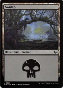 Swamp () L Tarkir: Dragonstorm 281 NM Normal MTG - Image 1