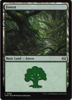 Forest () L Tarkir: Dragonstorm 286 NM Normal MTG - Image 1