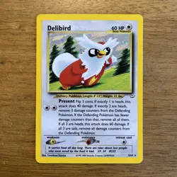 Pokemon TCG Delibird Neo Revelation Holo Rare Card 5/64 - Image 1