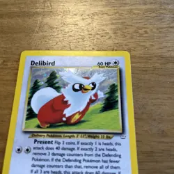 Pokemon TCG Delibird Neo Revelation Holo Rare Card 5/64 - Image 5