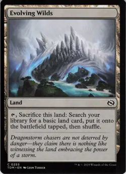 Evolving Wilds C Tarkir: Dragonstorm 255 NM Normal MTG - Image 1