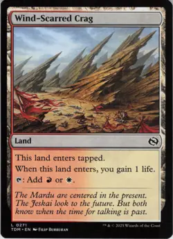 Wind-Scarred Crag L Tarkir: Dragonstorm 271 NM Normal MTG - Image 1