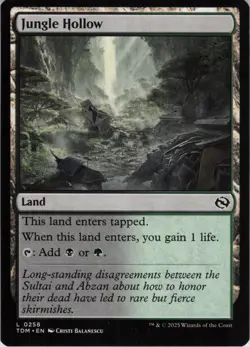 Jungle Hollow L Tarkir: Dragonstorm 258 NM Normal MTG - Image 1