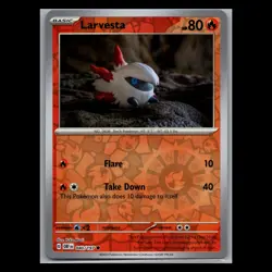 Obsidian Flames - Larvesta - 040/197 - Reverse Holo - Pokemon TCG - Image 1