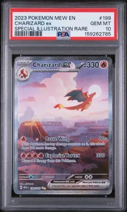 Pokemon Charizard ex 151 Special Illustration Rare #199 PSA 10 Gem Mint - Image 1