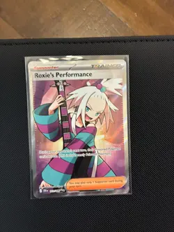 Pokemon TCG Roxie's Performance 228/236: Cosmic Eclipse Ultra Rare Full Art Holo - Image 1
