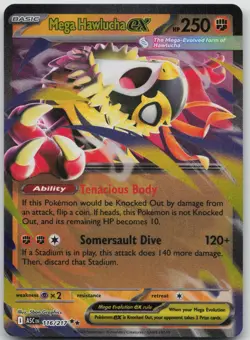 Mega Hawlucha ex 116/217 Double Rare Ascended Heroes Pokemon Near Mint - Image 1
