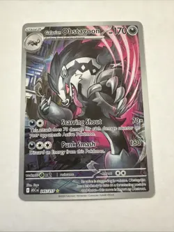 Pokemon Galarian Obstagoon 245/217 Ascended Heroes Illustration Rare Near Mint - Image 1
