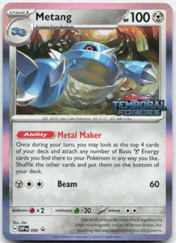 Metang (Prerelease) 090 Holo Promo Scarlet & Violet Promo Pokemon Near Mint - Image 1