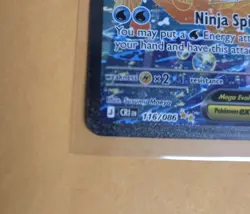 Mega Greninja EX 116/086 CRIM Holo Rare Water HP 350 English Pokemon TCG - Image 5