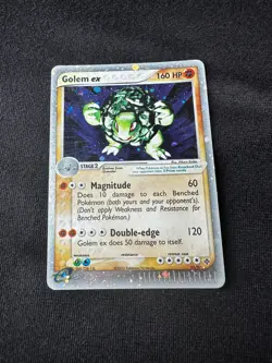 Pokemon TCG Golem ex #91/97 Dragon Holo - damage - Image 1
