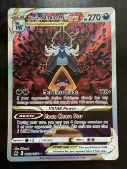Pokemon Hisuian Samurott VSTAR GG52/GG70 Crown Zenith Galarian Gallery Holo (NM) - Image 1