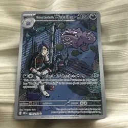Pokemon Team Rocket's Weezing 199/182 Sv10: Destined Rivals Holo IR EN - Image 1