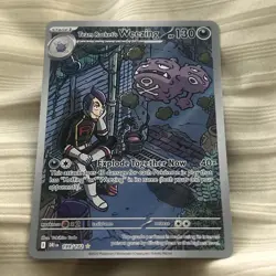 Pokemon Team Rocket's Weezing 199/182 Sv10: Destined Rivals Holo IR EN - Image 2