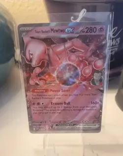 Pokemon Team Rocket's Mewtwo EX Black Star Promo 2025 SVP216 NM Destined Rivals - Image 3