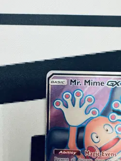 Pokemon Mr. Mime GX Full Art Holo Ultra Rare 156/168 Celestial Storm English - Image 2