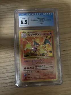 Charizard Pokemon 1996 Holo Base Set #6 Japanese #006 PSA 6 - Image 1