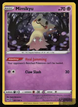 Mimikyu (Cosmos Holo) 081/189 P Miscellaneous Cards & Products Pokemon NM/M - Image 1