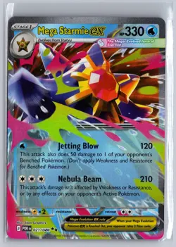 MEGA STARMIE EX 021/088 DOUBLE RARE PRIZE PACK SERIES CARDS POKEMON HOLO - Image 1