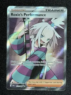 Pokemon TCG Roxie's Performance Chaos Rising Ultra Rare Full Art 112/236 - Image 1