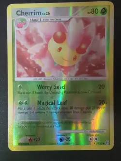 Pokemon Card 2007 Diamond And Pearl Uncommon Reverse Holo Cherrim 45/130 Hp - Image 1