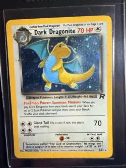 2002 Pokemon Dark Dragonite Legendary Collection Holo 5/110 Lightly Played - Image 1