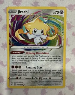 Pokemon TCG Jirachi 119/185 Vivid Voltage Amazing Rare Holo English - Image 1