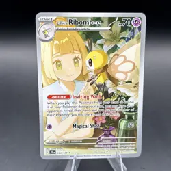 Pokemon TCG Lillie's Ribombee Journey Together 164/159 IR Full Art Holo EN - Image 1