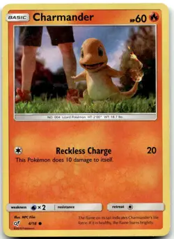 Pokemon Charmander Detective Pikachu DEP #4/18 Common Holo MP FILL YOUR SET! - Image 1