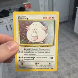 Pokemon Card - Chansey Base Set Unlimited 3/102 Holo Holo Rare LP - Image 1