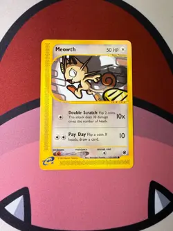 Pokemon TCG Meowth Expedition 121/165 2002 WOTC E Reader Series - Image 1