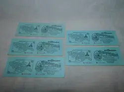 5 Walt Disney World Magic Kingdom Admission Transportation Tickets - 100% orig. - Image 1