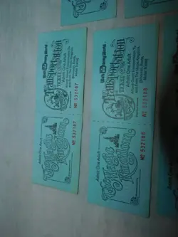 5 Walt Disney World Magic Kingdom Admission Transportation Tickets - 100% orig. - Image 2